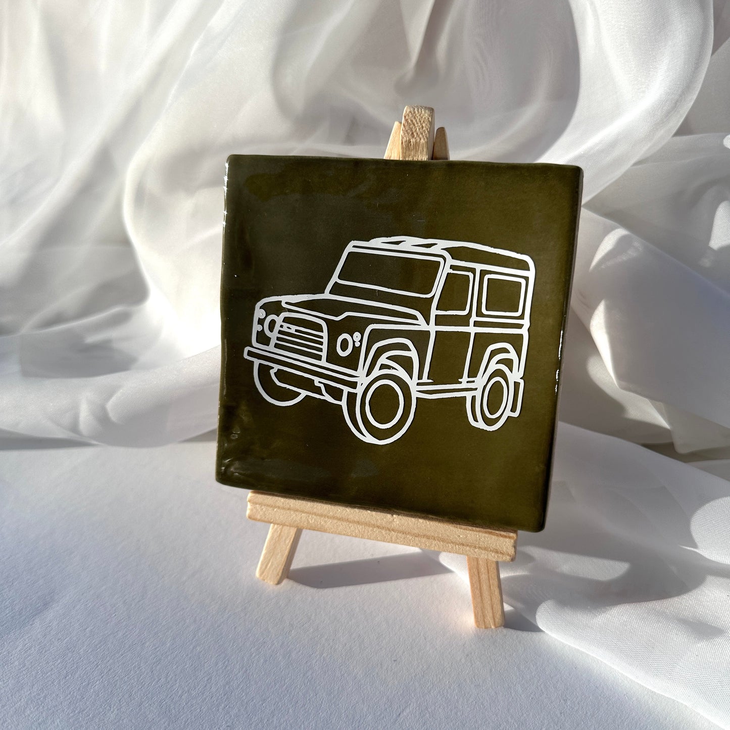 Tegeltje - landrover