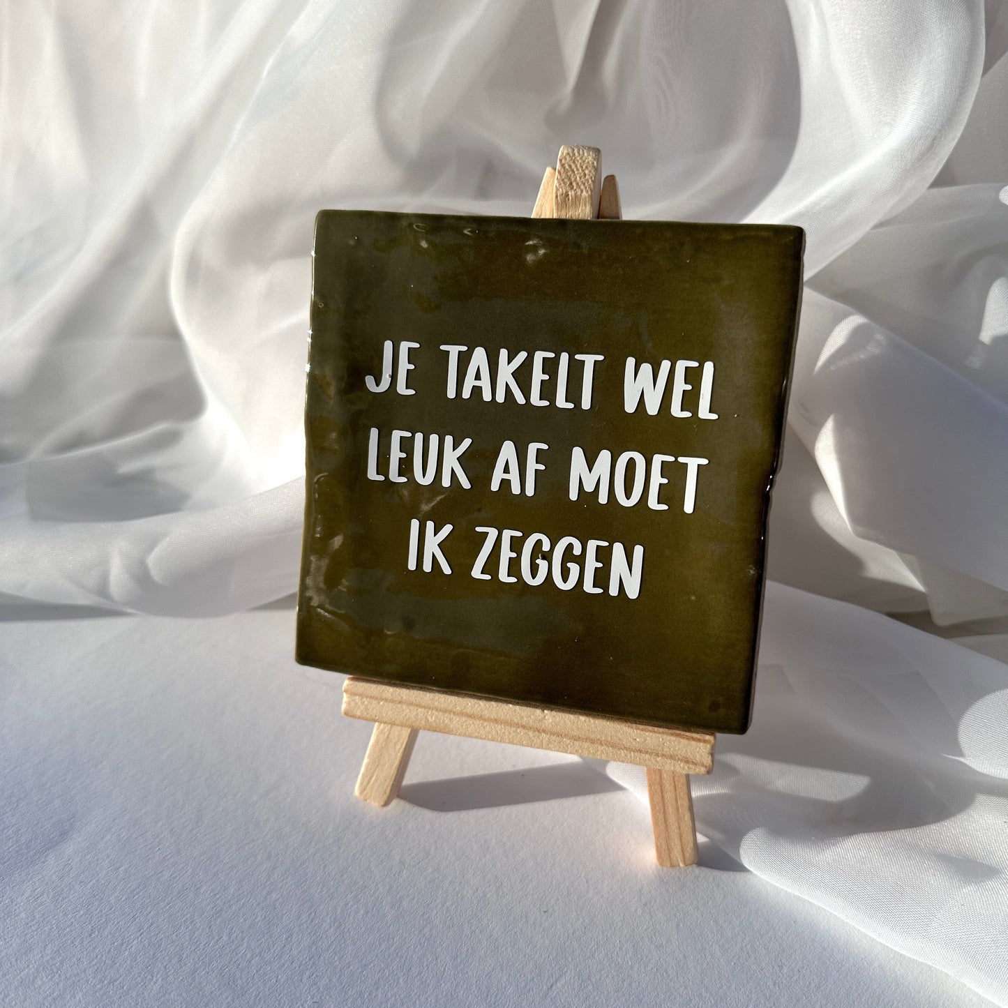 Tegeltje - aftakelen